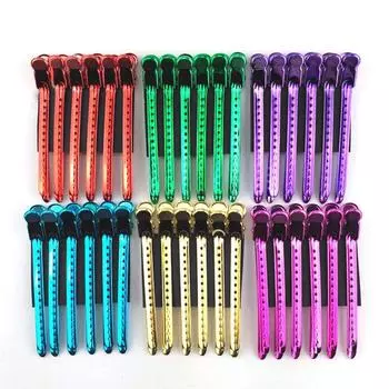 Нержавеющая сталь для женщин и девочек салонная секция инструменты для укладки парикмахерские зажимы для волос зажимы Random