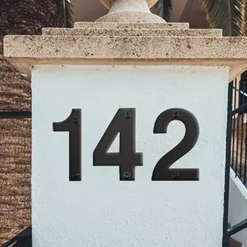 Нержавеющая сталь Дом Номер 0-9 Квартира Фермерский дом Высокая видимость Внешняя входная дверь Улучшенный почтовый ящик