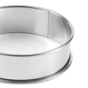 Нержавеющая сталь двойной прокат круг для выпечки тарталетки фруктовый пирог торт формы для печенья 10 см 8 см для кухни бисквитное тесто S