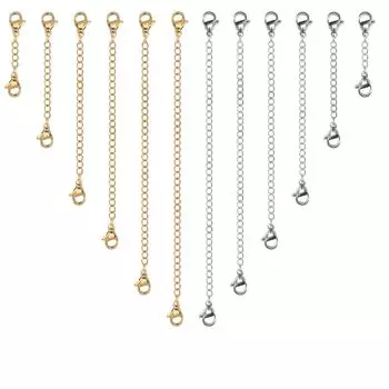 Нержавеющая сталь двуглавая застежка-карабин звено цепи застежки для DIY ожерелье браслет ювелирные изделия изготовление фурнитуры принадлежности 6pcs серебряный