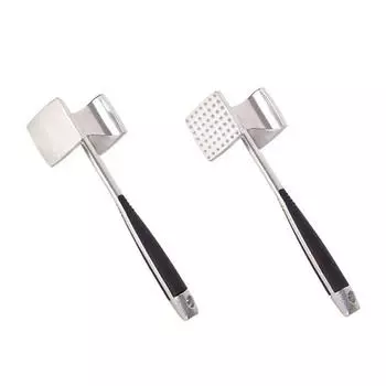 Нержавеющая сталь двухсторонний молоток для мяса 4 Мясо фасоль стейк тендерайзер молоток нож Кулинарные инструменты Бытовые мелкие инструменты