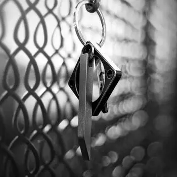 Нержавеющая сталь EDC монтировка прочная металлическая брелок подвесная мини монтировка