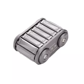 Нержавеющая сталь Fidget Roller Лучший спиннер для снятия стресса с рук Механический слайдер Сенсорная игрушка Антистрессовый мини-фиджет Punnk серебряный