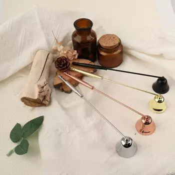 Нержавеющая сталь фитиль свечи гаситель свечей DIY уход за свечами аксессуар крышка колокольчика ручная работа украшения нескользящая ручка гаситель свечей декор подарки A