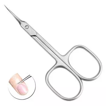 Нержавеющая сталь, изогнутый кончик, тонкие ножницы для кутикулы, кусачки для ногтей, триммер для удаления омертвевшей кожи, маникюрные инструменты