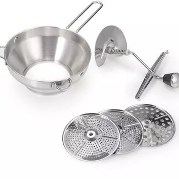 Нержавеющая сталь, картофельная давилка, овощной, фруктовый, пюре, прессовый инструмент, шлифовальная машина для тыквы, ручная еда, кухонные аксессуары B