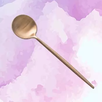 Нержавеющая сталь кофейная ложка мини круглая полированная эспрессо ложка антипасто для кофе десерт торт (Розовое золото) XXL