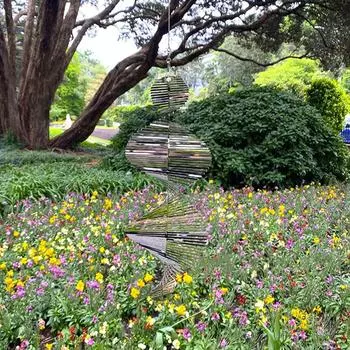 Нержавеющая сталь колокольчики ветряная мельница металлическая вертушка спиральные вертушки для сада 39x13cm