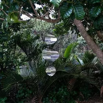 Нержавеющая сталь колокольчики ветряная мельница металлическая вертушка спиральные вертушки для сада