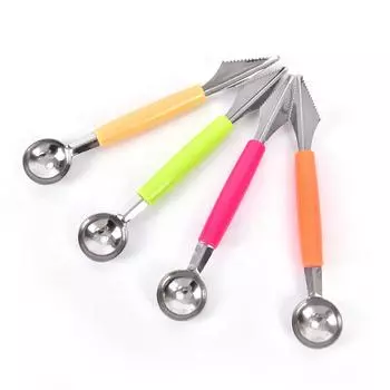 Нержавеющая сталь креативная ложка для мороженого, инструмент для копания фруктов розы красного