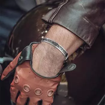 Нержавеющая сталь креативный гравированный исламский браслет Ayatul Kursi мусульманский Аллах Шахада браслет манжета