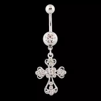 Нержавеющая сталь крест кулон пупок ноготь пупок кольца для женщин тело сексуальный пирсинг ювелирные изделия