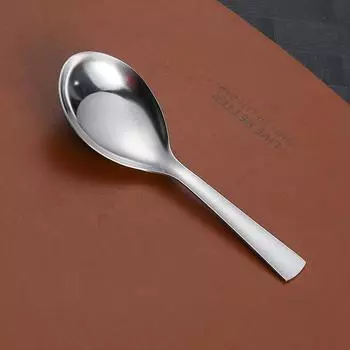 Нержавеющая сталь, круглая ложка с большой головкой, чистая, красная, золотистая, для ужина, с длинной ручкой, мешалка 1PCS