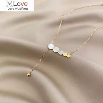 Нержавеющая сталь круглый эмалированный золотой цвет ожерелье для женщин тонкая цепочка чокер TrendP модные ювелирные изделия подарок вечеринка