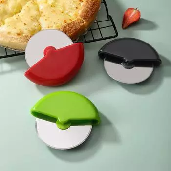 Нержавеющая сталь круглый роликовый резак для пиццы резак для пиццы тесто тесто для пиццы резак для теста для выпечки зелёный