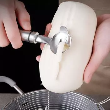 Нержавеющая сталь лапша тесто бытовой резак ручной широкий рот нарезка лапши нож кулинарные инструменты кухонная функция домашний гаджет серебряный