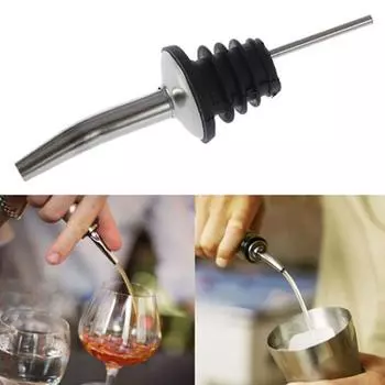 Нержавеющая сталь Ликер спирта Pourer Flow Wine Bottle Pour Spout Пробка Барная посуда