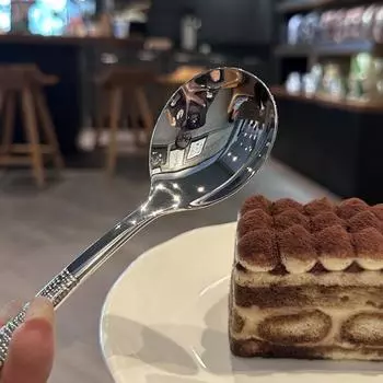 Нержавеющая сталь ложка для соли и сахара эспрессо ложка для чая десертная ложка для приправ столовые приборы для домашнего ресторана 18.5x3.5cm