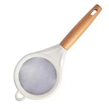 Нержавеющая сталь мелкоячеистое пищевое сито дуршлаг профессиональный домашний кухонный деревянный ручка мука