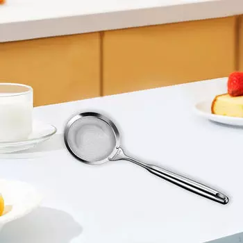 Нержавеющая сталь мелкоячеистый фильтр дуршлаг кухонный горшок шумовка ложка еда