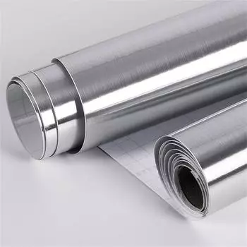 Нержавеющая сталь металлическая текстура утолщенная водонепроницаемая самоклеящаяся наклейка на дверь холодильника лифта столешница отремонтированная декоративная пленка 30cm*3m золотой