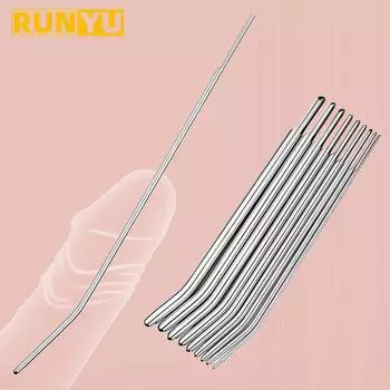 Нержавеющая сталь Металлические уретральные расширители Звуковая пробка для пениса Растягивающиеся мужские частные эротические взрослые секс-игрушки для мужчин Продукт 4mm