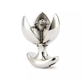 Нержавеющая сталь Металлический анальный тренажер Asslock Расширитель Открытие Лотос Анальная пробка Buttplug Lock