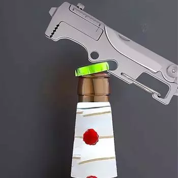 Нержавеющая сталь многофункциональный нож гаечный ключ брелок подвеска мужской открывалка для бутылок Open Express мини-гаджет