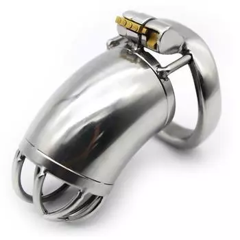 Нержавеющая сталь мужской целомудрие инструмент целомудрие замок брюки раб обучение износ долгосрочные инструменты секс игрушки для взрослых Small Size Configuration4