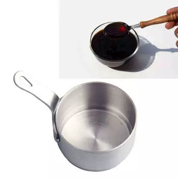 Нержавеющая стальная чашка для соуса, мини-миска для соуса, контейнер для приправ с ручкой для ресторана S 50 мл (Диаметр 55 мм)