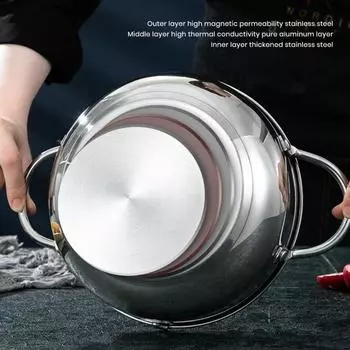 Нержавеющая стальная фритюрница Yousheng с термометром и решеткой для сушки масла, японская фритюрница с корзиной, маслостойкая крышка для домашней кухни S