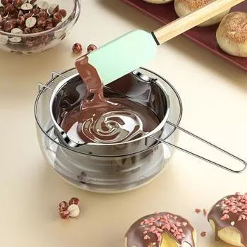 Нержавеющая стальная плавильная кастрюля для воскового мыла шоколада 400/600 мл котел для плавления воска самодельный 400ML