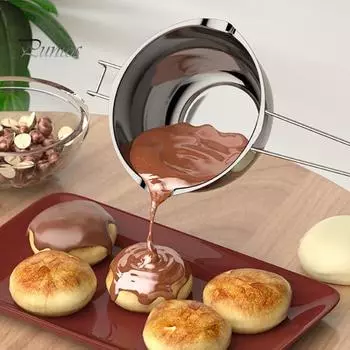 Нержавеющая стальная плавильная кастрюля для воскового мыла, шоколада, 400/600 мл, котел для плавления воска, самодельный гаджет для изготовления свечей и выпечки 400ML