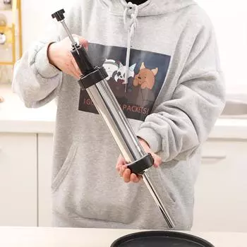 Нержавеющая сталь небольшой инструмент для колбасы быстрое наполнение колбасы 1.5 фунта с 5 насадками барбекю кухонный инструмент для домашнего использования или коммерческого использования