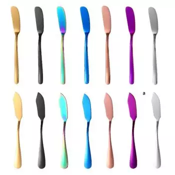 Нержавеющая сталь нож для масла кухонный сыр серебряный десерт инструменты джем распределитель столовые приборы острый/круглый