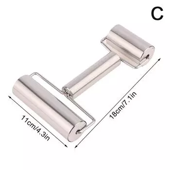 Нержавеющая сталь Одинарный/Двойной ролик Скалка Антипригарный ролик для теста и выпечки Кухонный аппарат для пельменей Лапша Пицца Пироги Инструменты