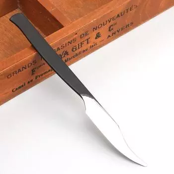 Нержавеющая сталь острый практичный резак для кожи кожевенный инструмент для резьбы по дереву режущий нож чёрный