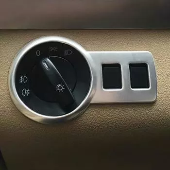Нержавеющая сталь, переключатель фар автомобиля, декоративная наклейка, наклейка для Volkswagen VW Touran 2005-2015