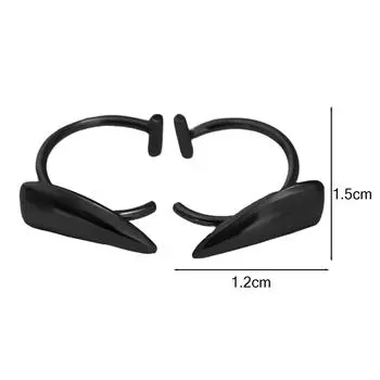 Нержавеющая сталь персонализированные острые зубы поддельные пирсинг кольцо для губ панк преувеличенные украшения для женщин готические украшения для тела