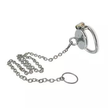 Нержавеющая сталь плоский замок CB клетка для пениса очиститель целомудрия секс-инструмент парный секс-продукт с веревкой для выгула собак Suit Small Size/Configura