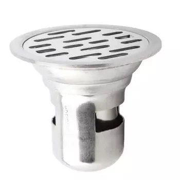 Нержавеющая сталь пол для душа ванная комната дренажный желоб утечка круглый 7.5 см(50 тюбиков одноразового использования)