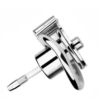 Нержавеющая сталь пояс верности мужской плоский замок верности с цилиндрическим дизайном устройство верности клетка для пениса побег устройство верности удерживающее устройство БДСМ