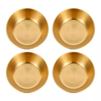 Нержавеющая сталь приправа блюдо миска поднос для ароматизаторов закуска сервировочная тарелка кухонная утварь для домашних ресторанов 8X8X2.5CM золотистый