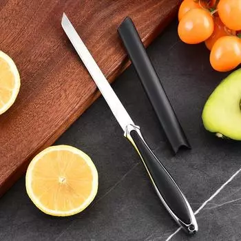 Нержавеющая сталь прочный кухонный нож шеф-повара острый как бритва нож для барбекю портативный нож для очистки овощей бытовой нож для очистки овощей with cover