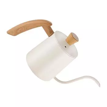 Нержавеющая сталь Пуровер Чайник 350 мл Ручной Заварочный Кофейник Длинный Носик-Гусак Кофейник Кухонный Инструмент Легко Чистить белый