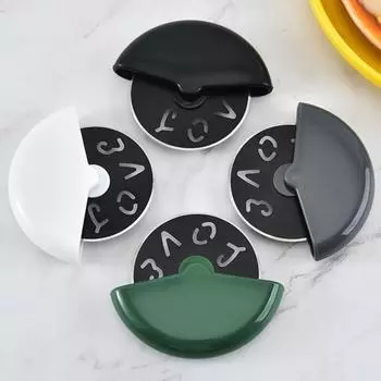 Нержавеющая сталь резак для пиццы антикоррозийный круглый режущий круг нож для пиццы с крышкой инструменты для выпечки кондитерских изделий кухонные гаджеты белый