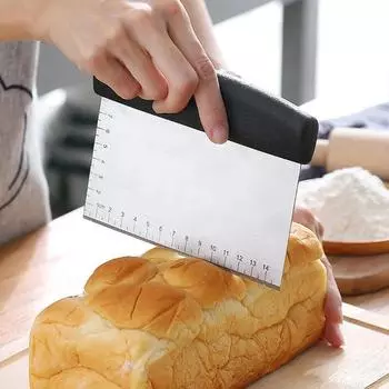 Нержавеющая сталь Резак для теста Лопатка для крема для торта Скребок для масла и теста Инструменты для выпечки для домашней выпечки Инструменты для резки Кухонные гаджеты розовый