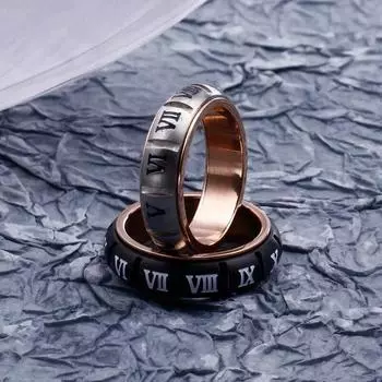 Нержавеющая сталь римские цифры Anillo Hombre Boho Размер 7-11 мужские кольца на палец Alliance ювелирные аксессуары 7