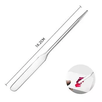 Нержавеющая сталь с двумя головками, шпатель для макияжа с тонером, палочка для смешивания, основа с сумкой