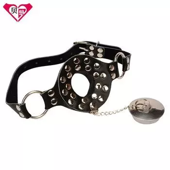 Нержавеющая сталь с крышкой кляп-шар секс-игрушка для взрослых сексуальная чашка для рта